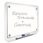 iQ Total Erase Translucent-Edge Board, 11" x 7", White Surface, Clear Plastic Frame