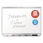 Prestige 2 DuraMax Magnetic Porcelain, 48" x 36", White Surface, Silver Aluminum/Plastic Frame
