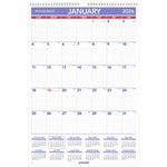 2026 AT-A-GLANCE 15.5" x 22.75" Monthly Wall Calendar, White/Purple (PM3-28-26)
