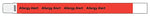 Red Adult Tyvek Alert Wristband, 10" x 3/4"