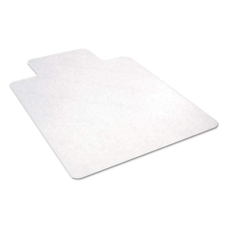 All Day Use Non-Studded Chair Mat For Hard Floors, 36 X 48, Lipped, Clear