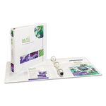 Heavy-Duty View Binder With Durahinge, One Touch Ezd Rings And Extra-Wide Cover, 3 Ring, 1" Capacity, 11 X 8.5, White, (1318)