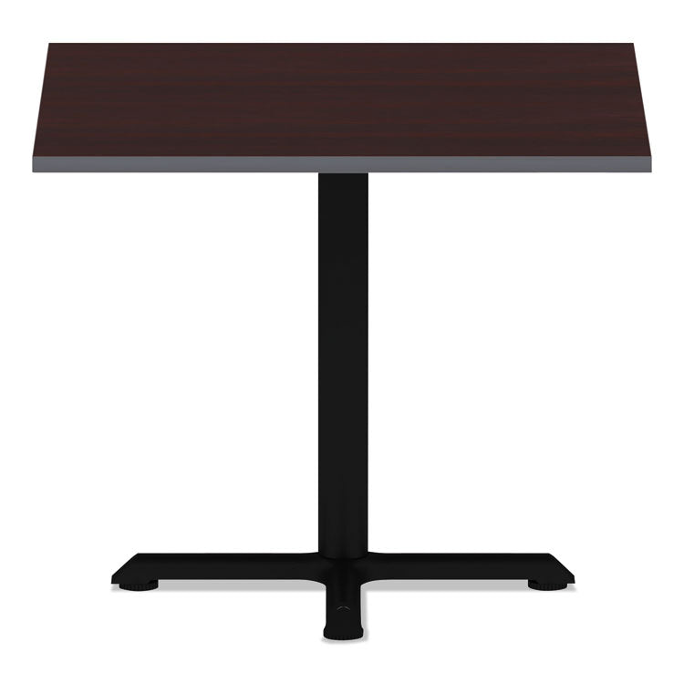 Reversible Laminate Table Top, Square, 35.38w X 35.38d, Medium Cherry/mahogany