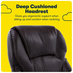 Serta Manager's Office Chair, Puresoft® Faux Leather, Roasted Chestnut Brown (43669OSS)