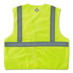 GloWear 8215BA Type R Class 2 Econo Breakaway Mesh Safety Vest, 4X-Large to 5X-Large, Lime