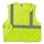 GloWear 8215BA Type R Class 2 Econo Breakaway Mesh Safety Vest, 4X-Large to 5X-Large, Lime