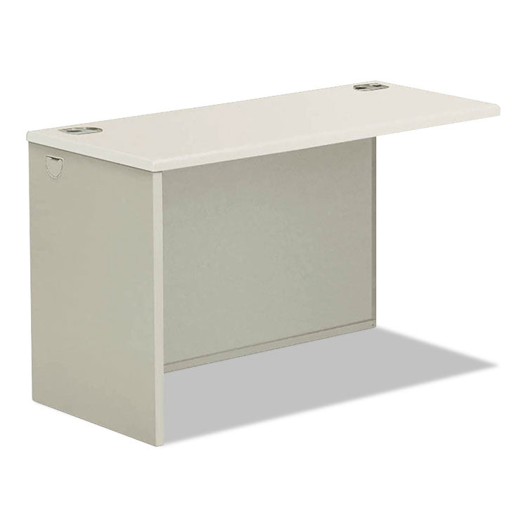 38000 Series Return Shell, Left, 60w x 24d x 29.5h, Silver Mesh/Light Gray