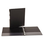 Economy Non-View Binder With Round Rings, 3 Rings, 1" Capacity, 11 X 8.5, Black, (3301)