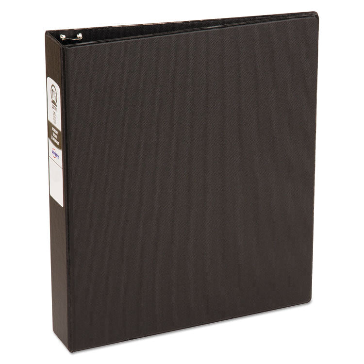 Economy Non-View Binder With Round Rings, 3 Rings, 1.5" Capacity, 11 X 8.5, Black, (3401)