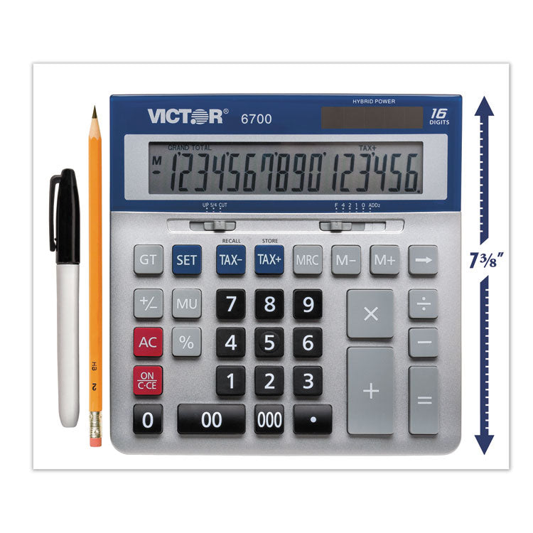 6700 Large Desktop Calculator, 16-Digit Lcd