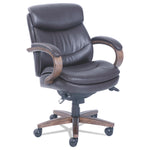 Woodbury Mid-Back Executive Chair, Supports Up To 300 Lb, 18.75" To 21.75" Seat Height, Brown Seat/back, Weathered Sand Base