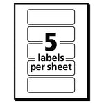 Printable Self-Adhesive Removable Color-Coding Labels, 1 X 3, Neon Orange, 5/sheet, 40 Sheets/pack, (5477)