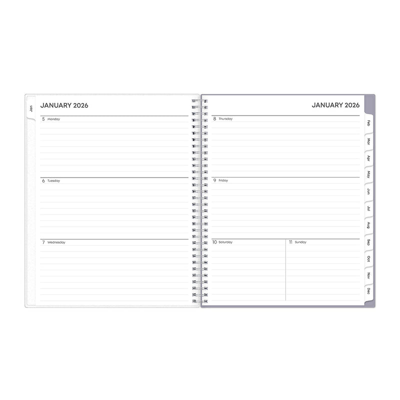 2026 Blue Sky Ru Du Flore 8.5" x 11"  Weekly & Monthly Planner, Plastic Cover, Multicolored (101602-26)