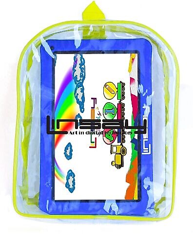 LINSAY 10.1"OCTA CORE Android 13 Tablet Bundle with Blue Kids Defender Case and Backpack, 128GB, Blue (F10IPGKIDSBLUBA)