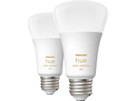 Philips Hue 60W Equivalent A19 LED Smart Light Bulb, Warm White, 2/Pack (548560)