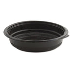 MicroRaves Incredi-Bowl Base, 32 oz, 8.5" Diameter x 1.92" h, Black, Plastic, 150/Carton