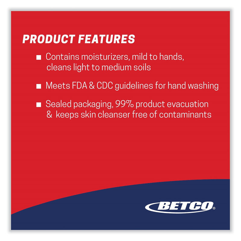 Betco Antibacterial Foaming Hand Soap, Fresh, 1,000 mL Refill, 6/Carton (BET7512900)