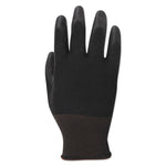 Palm Coated HPPE Gloves, Medium (Size 8), Salt and Pepper/Black, 12 Pairs
