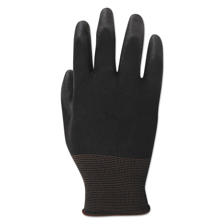 Palm Coated HPPE Gloves, Medium (Size 8), Salt and Pepper/Black, 12 Pairs