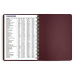 2026 AT-A-GLANCE DayMinder 8" x 11" Weekly Appointment Book, Faux Leather Cover, Burgundy (G520-14-26)