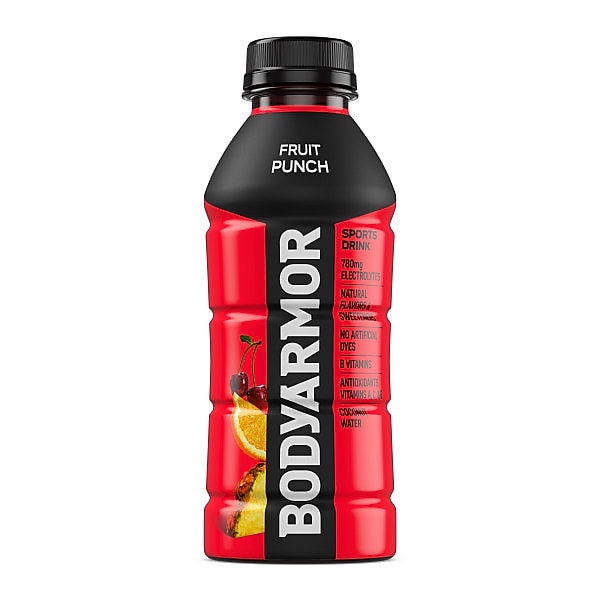 BodyArmor SuperDrink Fruit Punch Sports Drink, 16 oz. Bottles, 12/Pack (100006-1.4)