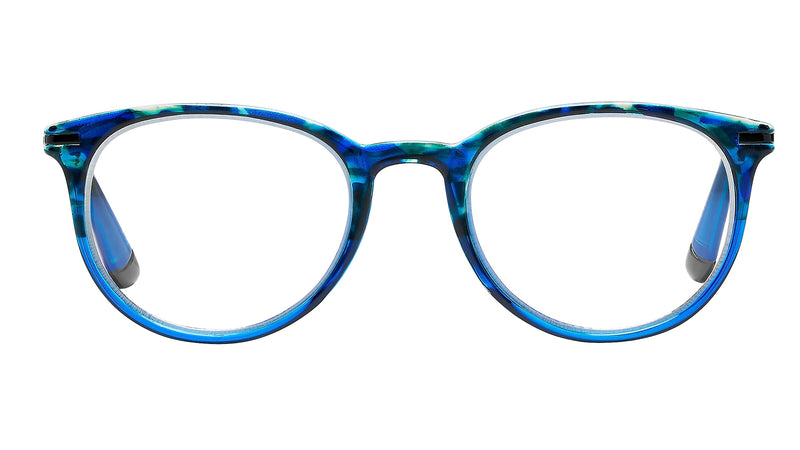 SAV Tri-focus Blue Light +1.50 Reading Glasses, Blue (E2307)