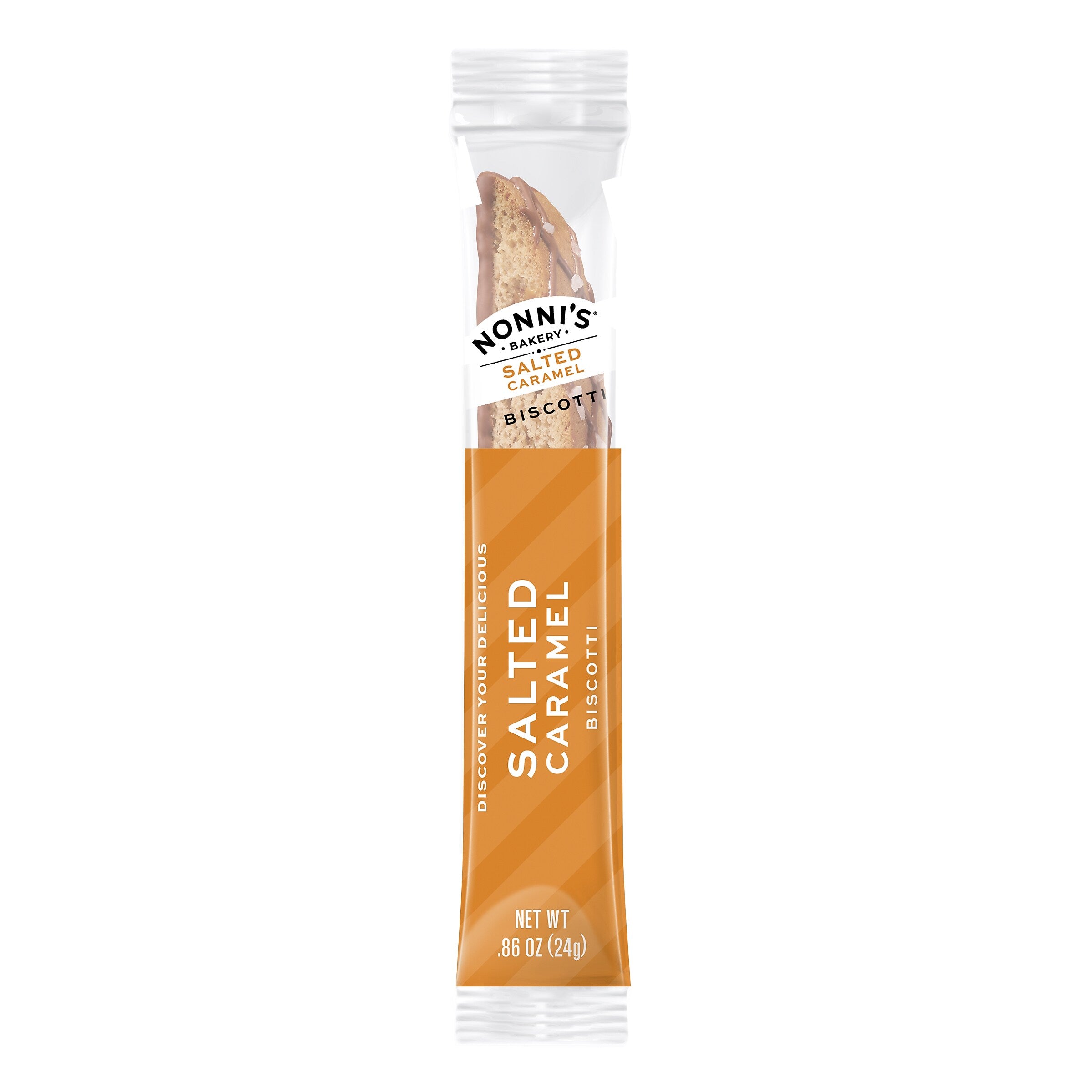 Nonni's Salted Caramel Biscotti Carton, 21 oz., 25/Box (NSD97920)