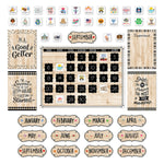 Creative Teaching Press Black, White, and Wood Calendar Set Bulletin Board Set, 87/Set (CTP10920)