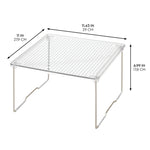 iDESIGN Stackable Cabinet Shelf Riser, Clear, 2/Pack (28988M2)