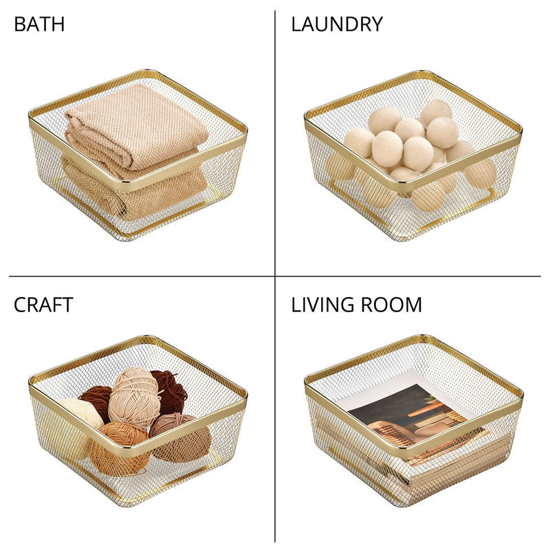mDesign Steel Organizer, Soft Brass (25950)