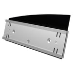 Deflect-O Superior Image Horizontal Nameplate Holder, Desktop/Wall, Silver/Black Plastic (89105)