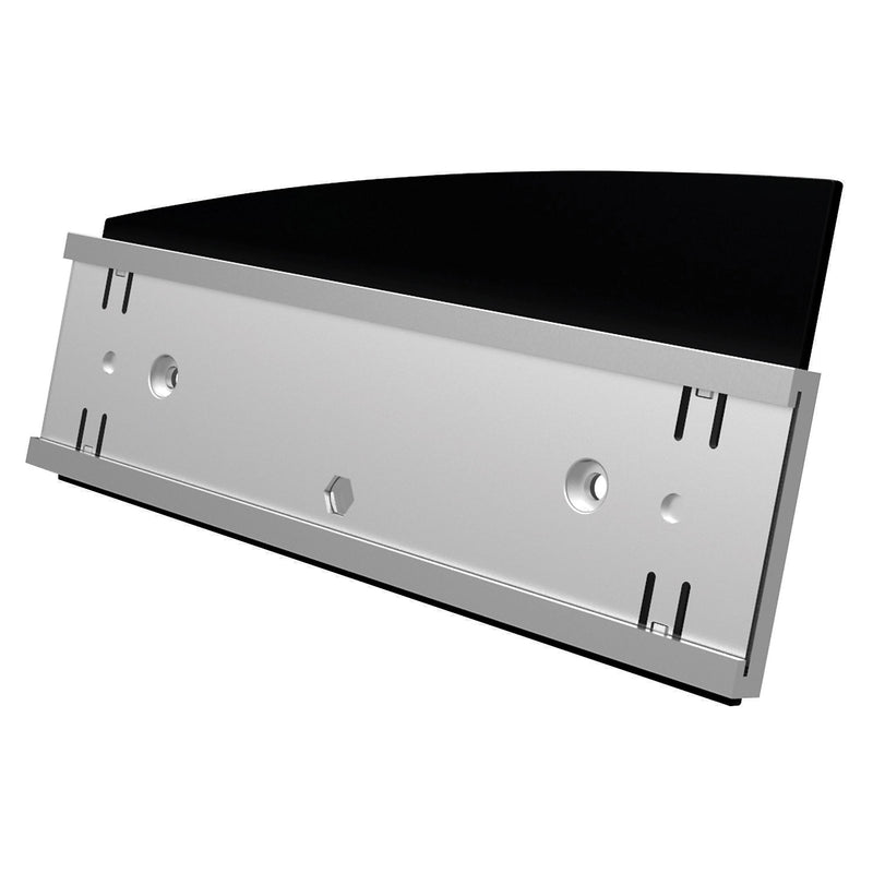 Deflect-O Superior Image Horizontal Nameplate Holder, Desktop/Wall, Silver/Black Plastic (89105)