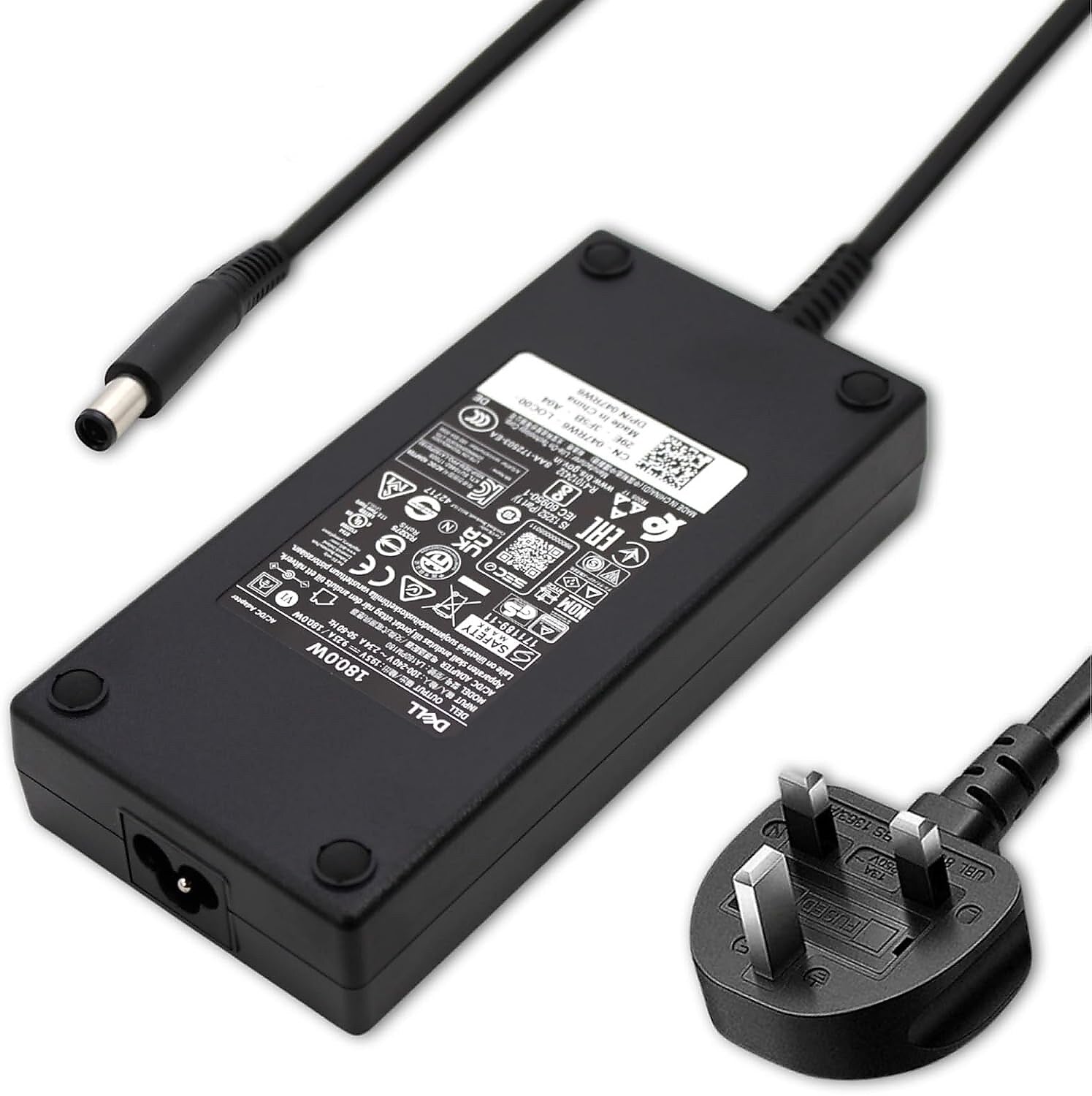 Dell 180W Power Adapter For Dell G Series, Alienware Laptops, Black (DW5G3)