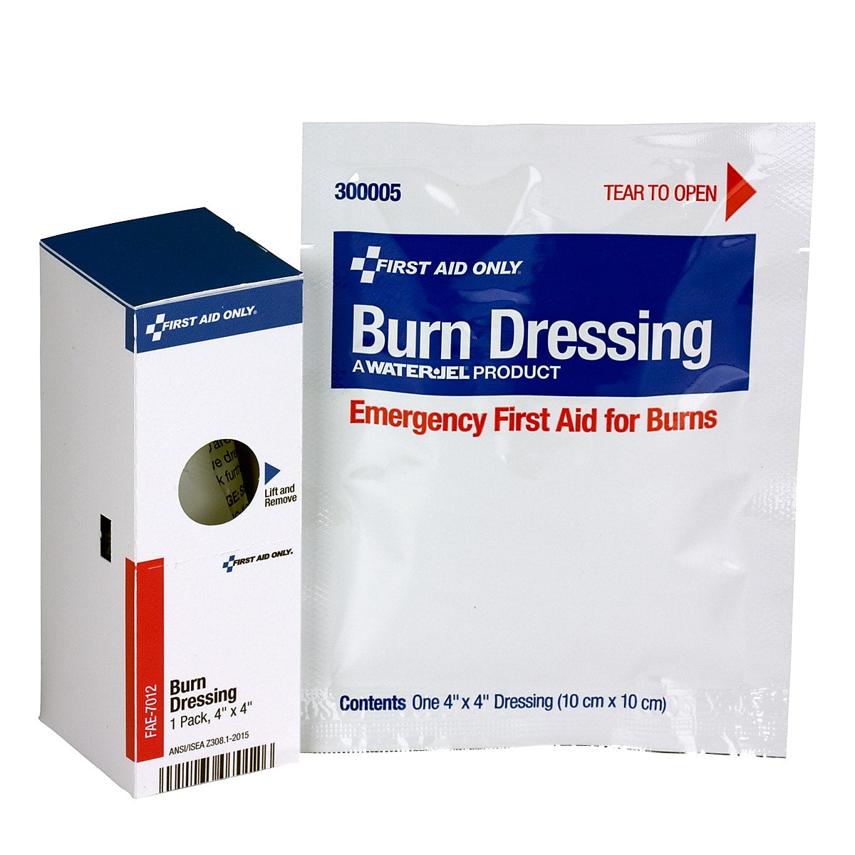 SmartCompliance First Aid Only Burn Dressing, 4" x  4", 24/Box (FAE-7012)