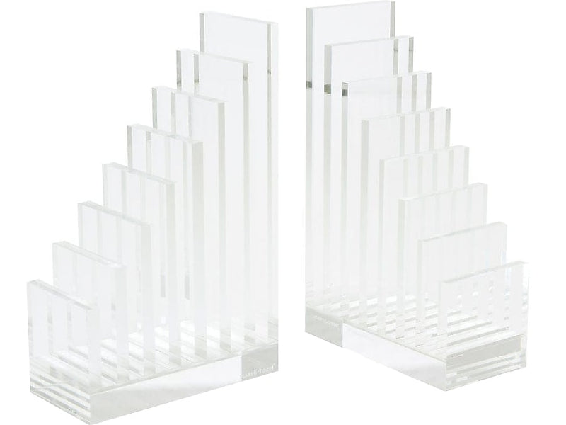 Russell+Hazel Acrylic Book Ends, 11"H, Clear (40807)
