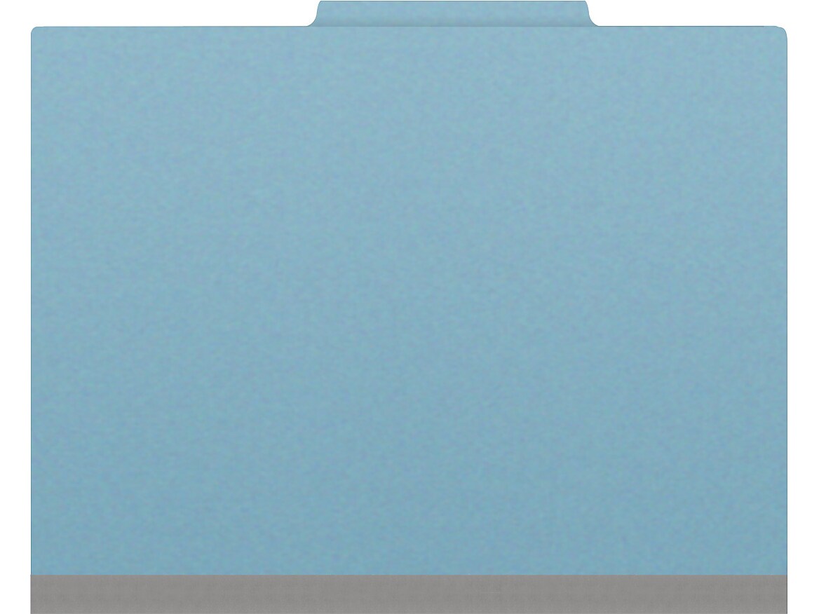 Medical Arts Press Pressboard Classification Folder, 2-Dividers, 2" Expansion, Letter Size, Blue, 10/Box (DV-T42-26-3BLU-PKT)