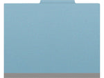 Medical Arts Press Pressboard Classification Folder, 2-Dividers, 2" Expansion, Letter Size, Blue, 10/Box (DV-T42-26-3BLU-PKT)