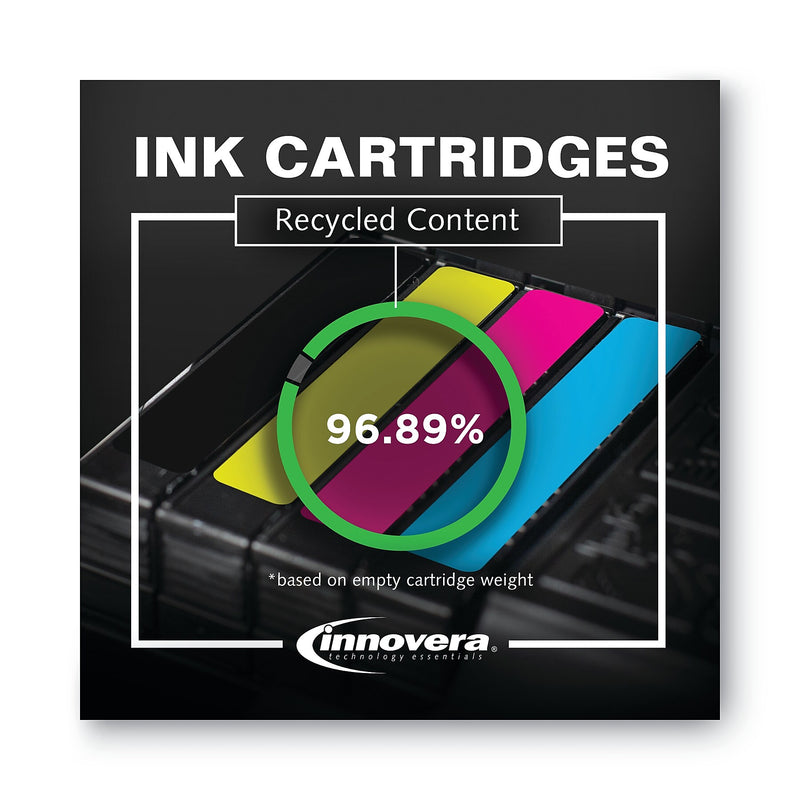Innovera Remanufactured Black Ink, Replacement for 972 (F6T80AN), 3,500 Page-Yield