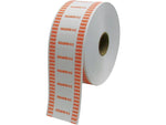 CONTROLTEK $10 Quarter Coin Wrapper for Coin Wrapping Machines, Kraft/Orange, 8 Rolls/Carton (575037)