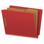 Pendaflex Heavy Duty Pressboard Classification Folder, 2-Dividers, 2 1/2" Expansion, Letter Size, Red, 10/Box (H1250R)