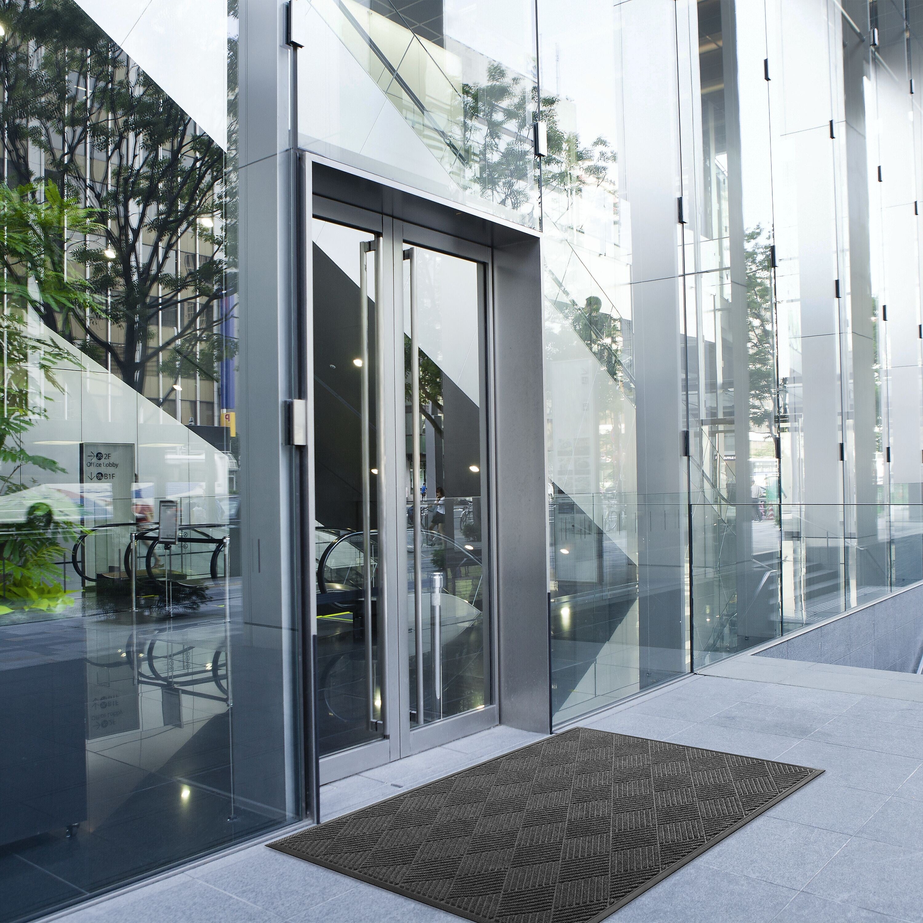 Coastwide Professional™ Commercial Wiper/Scraper Floor Mat, 4' x 6', Black (CW23070)