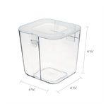 Stackable Caddy Organizer, Small, Plastic, 4.33 x 4 x 4.38, White