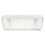 Stackable Caddy Organizer, Large, Plastic, 13.24 x 4 x 4.38, White