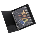 Zipper Binder Pocket, 2- to 5-Hole Punched, 8" x 10.5", Clear