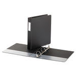Deluxe Non-View D-Ring Binder With Label Holder, 3 Rings, 1.5" Capacity, 11 X 8.5, Black