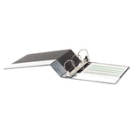Deluxe Non-View D-Ring Binder With Label Holder, 3 Rings, 3" Capacity, 11 X 8.5, Black