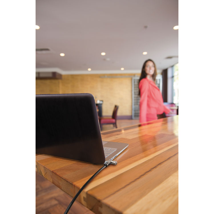 MicroSaver 2.0 Keyed Laptop Lock, 6 ft Steel Cable, Silver, 2 Keys