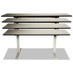 Alera AdaptivErgo Sit-Stand Two-Stage Electric Height-Adjustable Table Base, 48.06" x 24.35" x 27.5" to 47.2", Gray