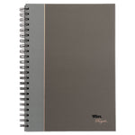 Royale Wirebound Business Notebooks, 1-Subject, Medium/College Rule, Black/Gray Cover, (96) 11.75 x 8.25 Sheets