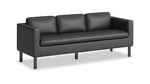 HON Parkwyn 77" Polyurethane Sofa, Black (HVLVL3.BLK01)